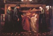 Dante Gabriel Rossetti Dante's Dream at the Time of the Death of Beatrice (mk28) oil painting reproduction